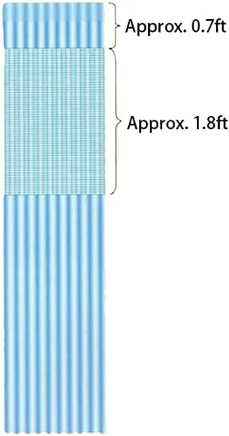 TTZ Hospital Curtain with Flat Hooks 60"W x 84"L | Flame Retardant, Polyester, Room Divider - view 3