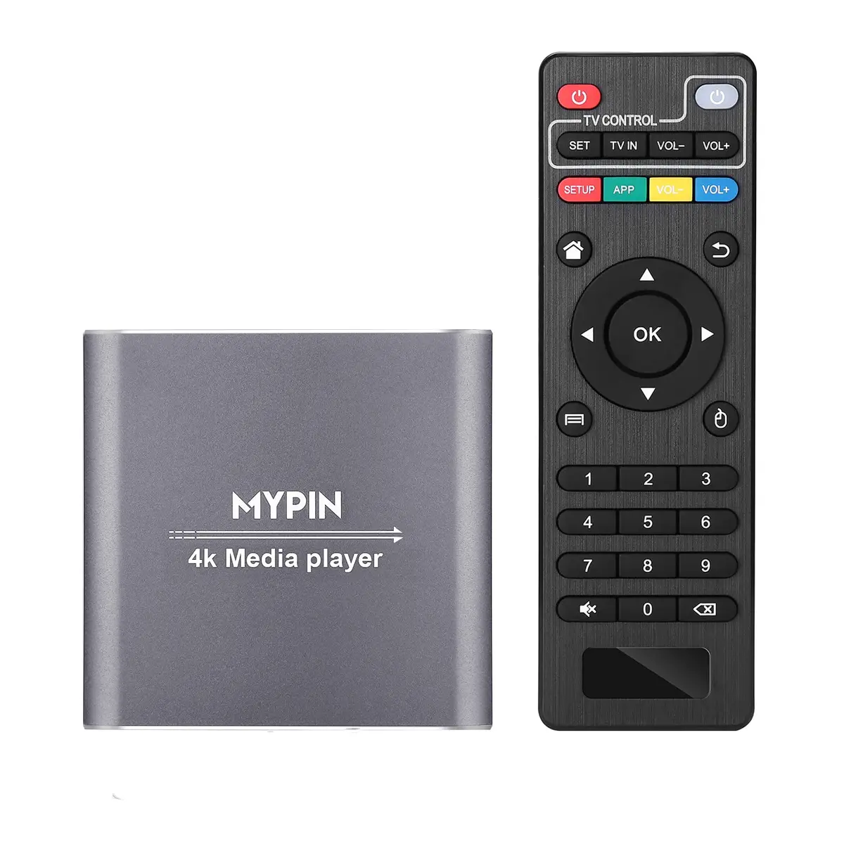 MYPIN 4K Media Player with Remote Control | HDMI up to 7.1 Surround Sound - main product image