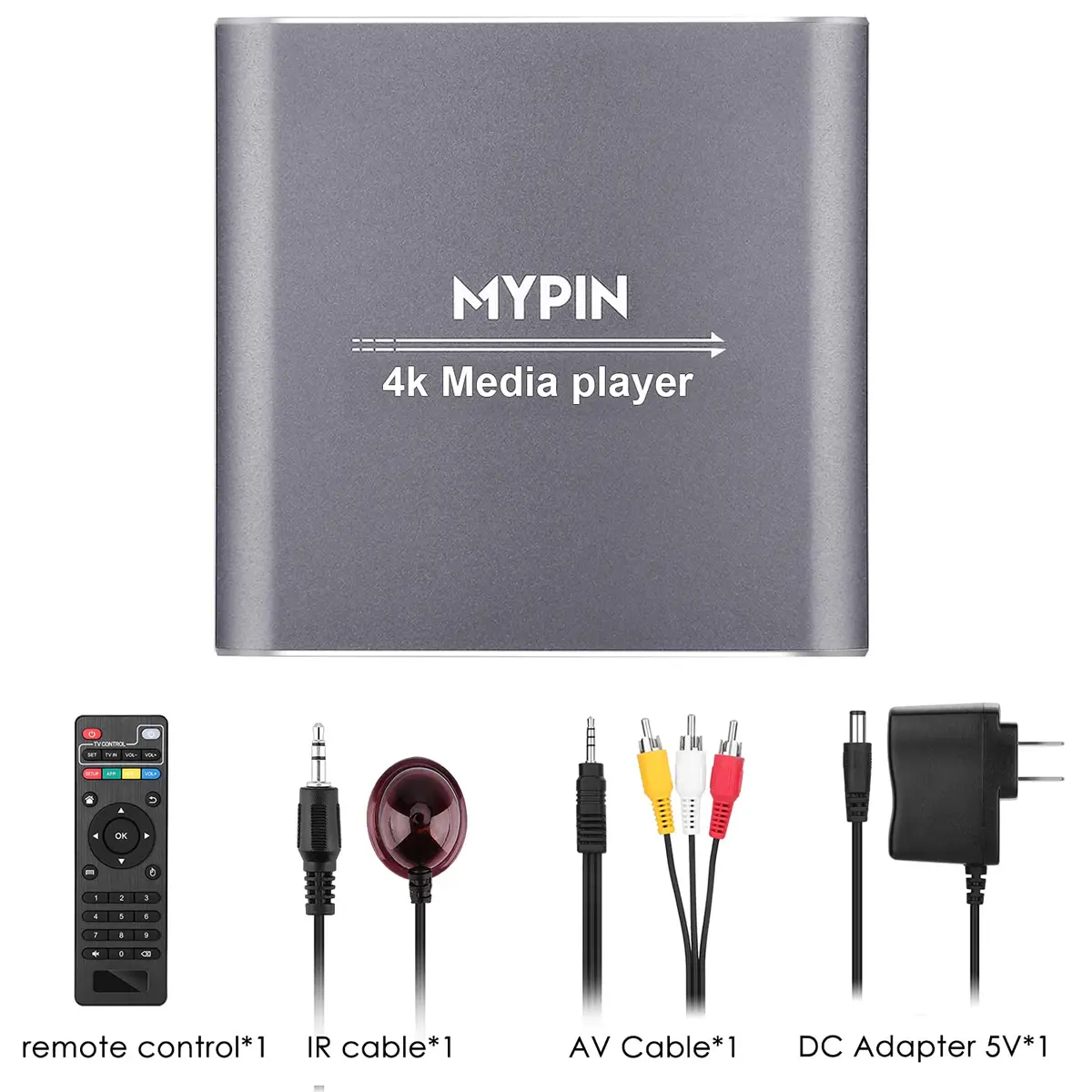 MYPIN 4K Media Player with Remote Control | HDMI up to 7.1 Surround Sound - view 9