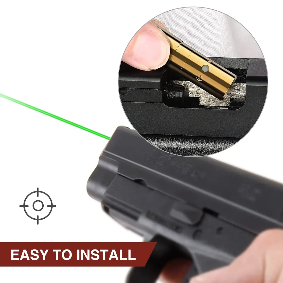 MidTen Green Laser Bore Sight 9mm | Bright Green Laser for Precise Zeroing - view 5