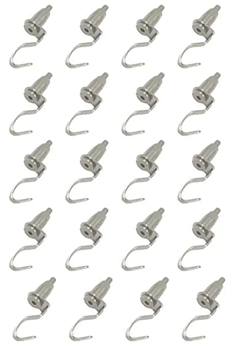 alblinsy 20 Pcs Adjustable Metal Art Gallery Display Hanger Hooks | Durable Wire Rope Rail Picture Hanging System - main product image