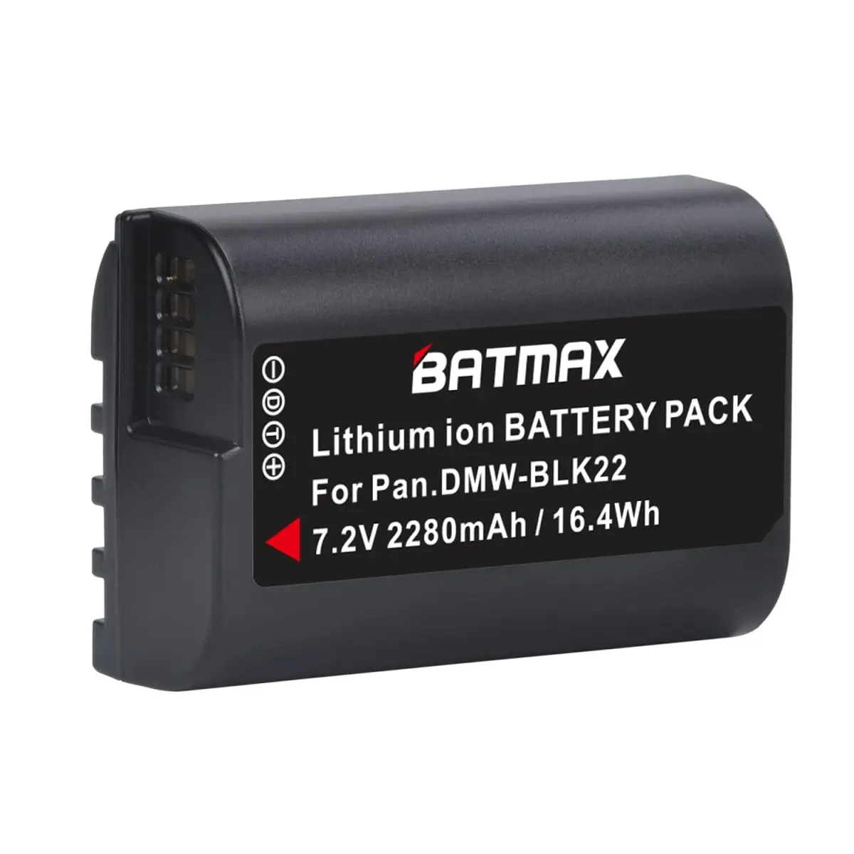 Batmax DMW-BLK22 Battery 2280mAh (7.2V) & Dual USB Charger Set | CE Certified for Panasonic Lumix DC-S5, GH6, GH5 II - view 2