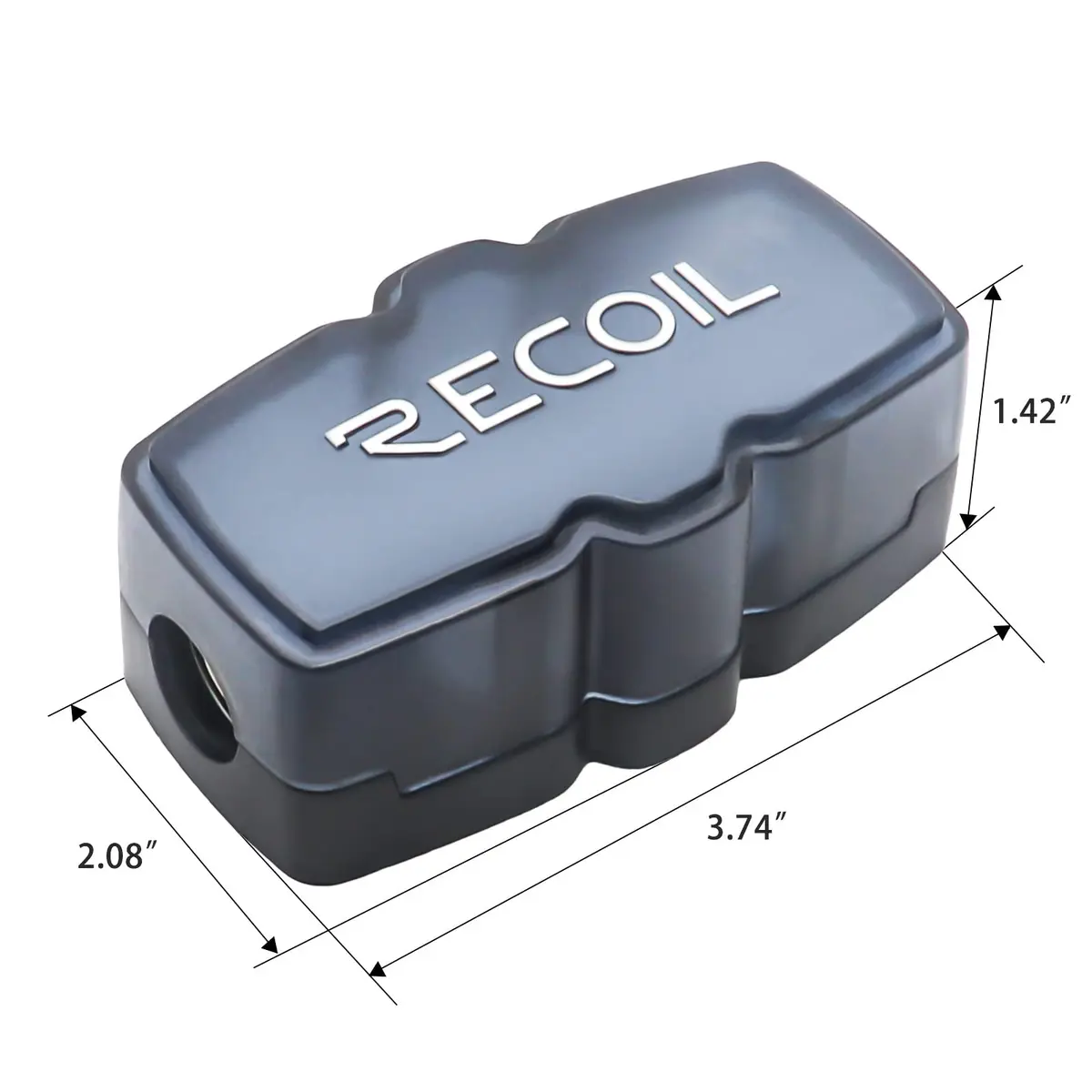 Recoil MFH12 2-Way Mini-ANL Fused Distribution Block 15.1cm (5.95in) | Max Power Transfer for Car Audio - view 4
