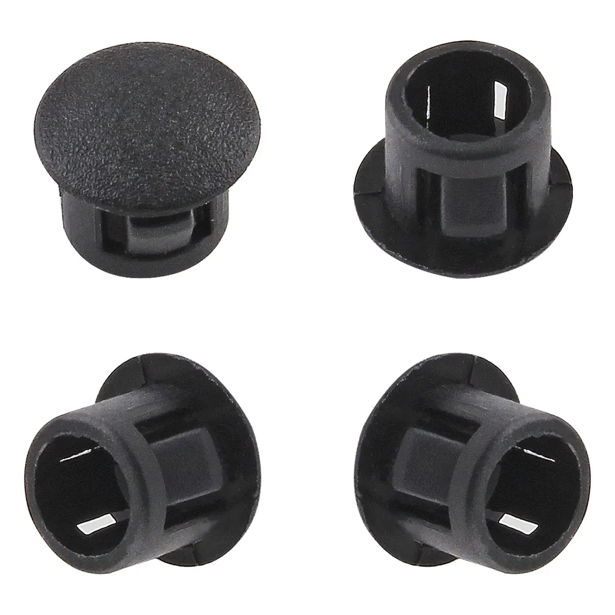 Jersvimc 36 Pcs 1/4 Inch (6mm) Black Hole Plug Plastic Hole Cover | Furniture Floor Protector - view 5