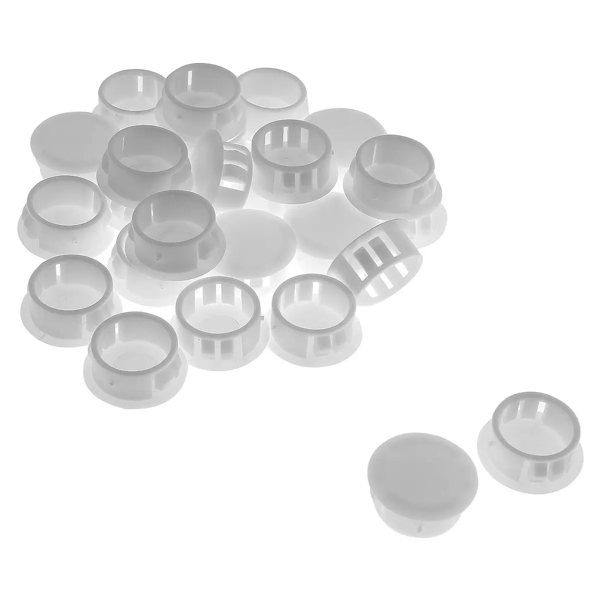 Jersvimc Furniture Floor Protector, 25Pcs White 5/8 Inch (16mm) Hole Plug | Floor & Furniture Safety - main product image