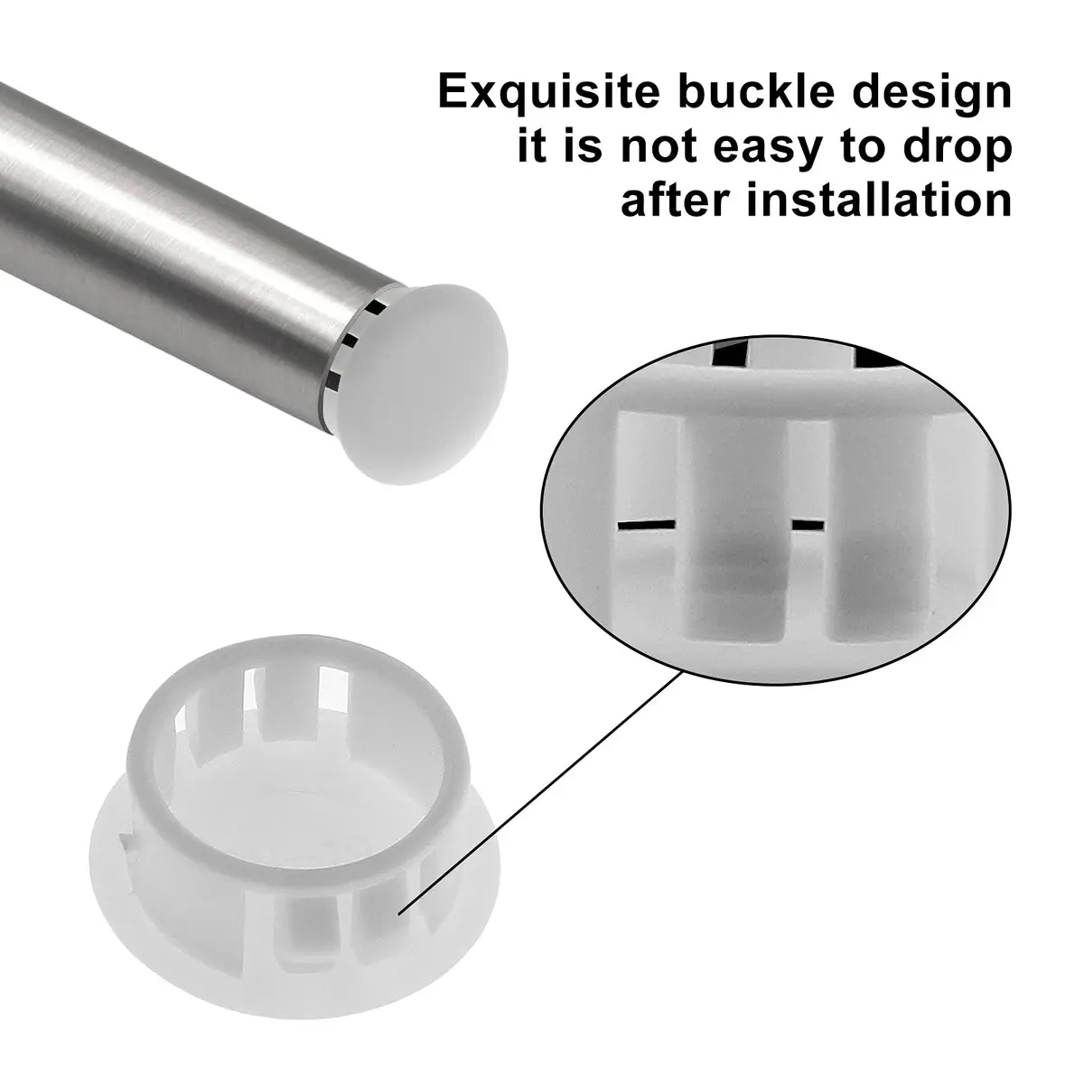 Jersvimc Furniture Floor Protector, 25Pcs White 5/8 Inch (16mm) Hole Plug | Floor & Furniture Safety - view 3