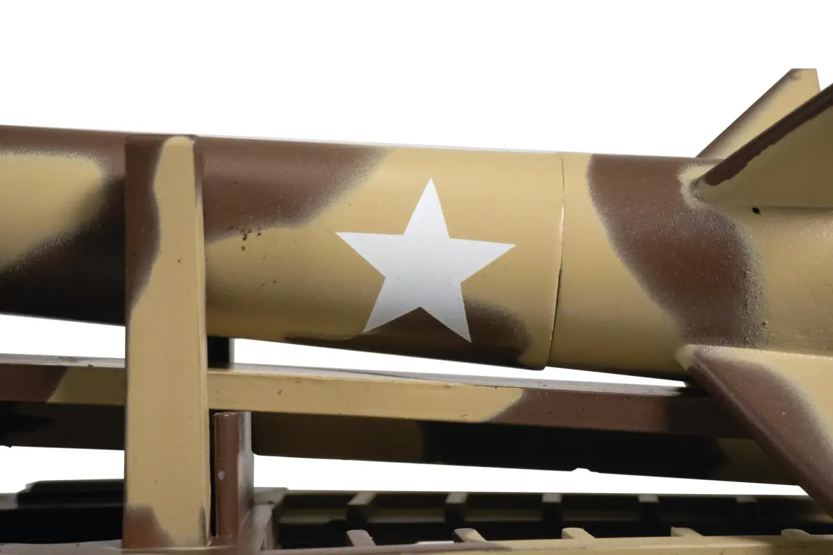 Bachmann Trains 52' Center Depressed Flat Car Camouflage - Missile HO Scale | Highly Detailed Painted Body with Precision Graphics - view 3