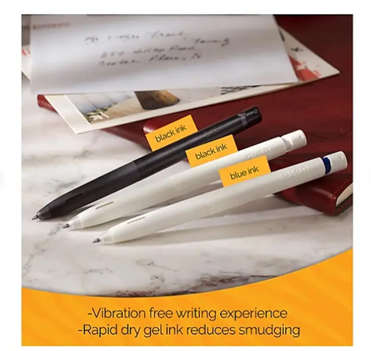 Zebra Pen bLen Retractable Gel Pen, Black Ink, 0.7mm, 2-Pack | Smooth Writing for Focus - view 7