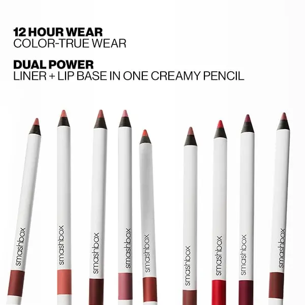 Smashbox Be Legendary Line & Prime Lip Liner Pencil | Creamy, Long Lasting, Precise Lip Liner for Sculpting Lips, 0.04 Ounce, Dark Brown - view 5