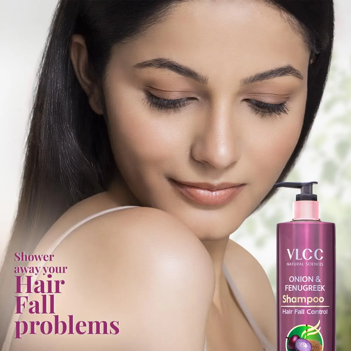 VLCC Onion & Fenugreek Hair Fall Control Shampoo 300 ml | Gently Cleanses & Supports Hair Growth - view 5