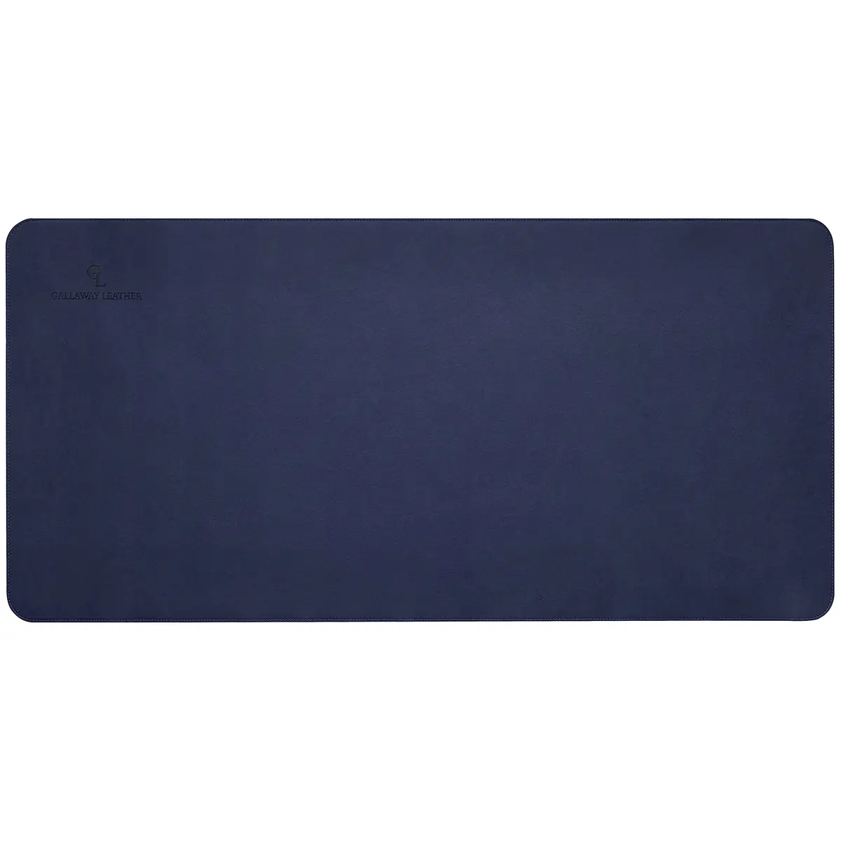 GALLAWAY LEATHER Large Navy Blue Desk Mat 36" x 17" | Elegant PU Leather Office Desk Cover - view 4
