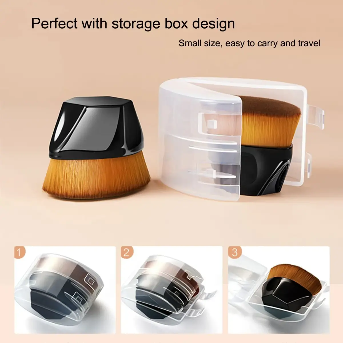 PHOERA Foundation & Primer Set with Kabuki Brushes & Sponges (Buff Beige + Sand) | Full Coverage Matte Finish - view 6