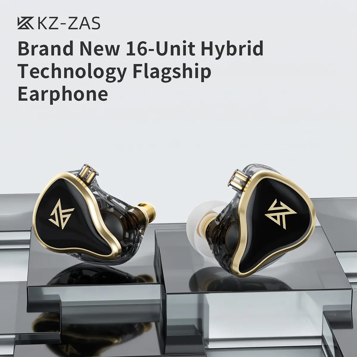 KZ ZAS 7BA+1DD in Ear Monitor for Musicians | 36dB Isolation, Stage - view 2