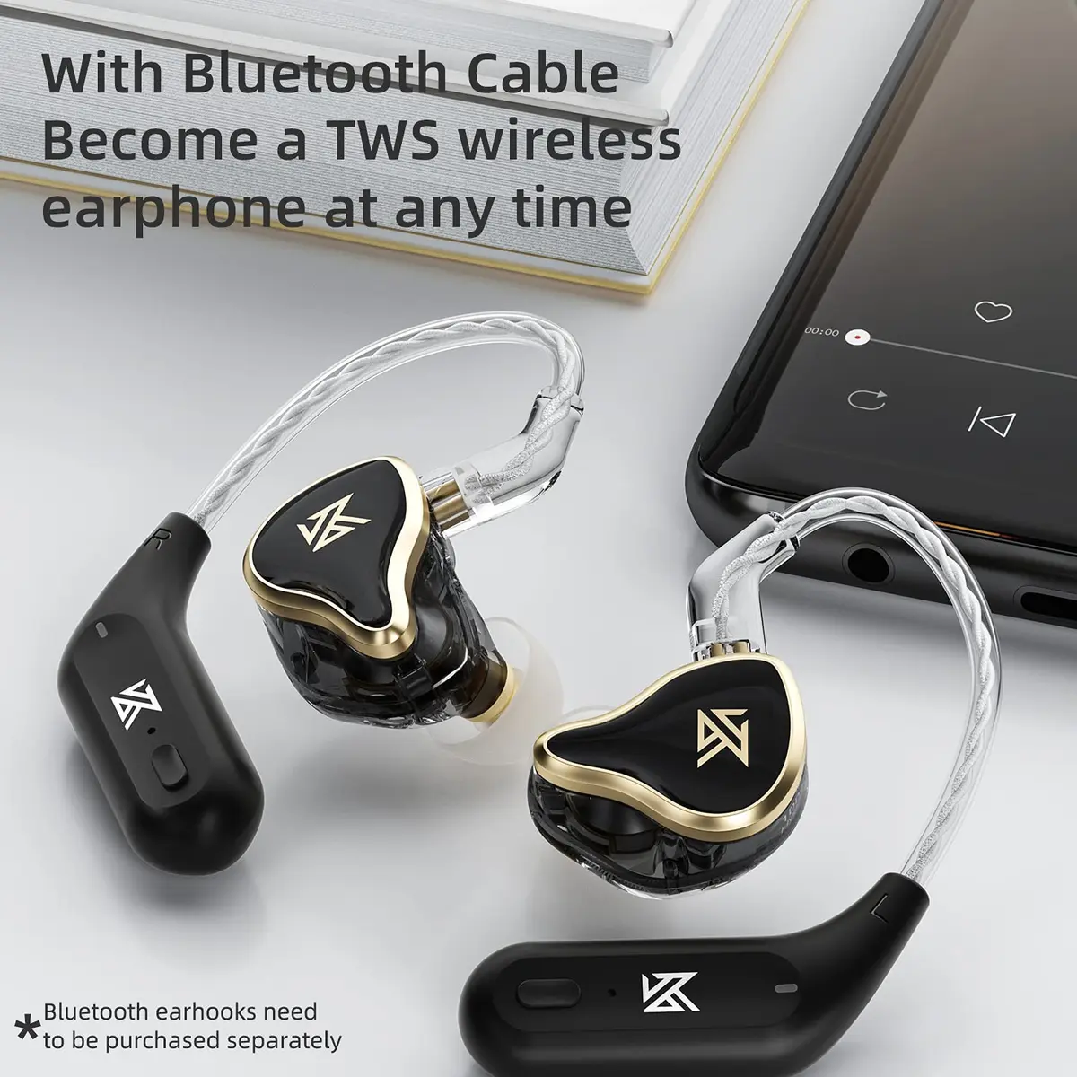 KZ ZAS 7BA+1DD in Ear Monitor for Musicians | 36dB Isolation, Stage - view 3