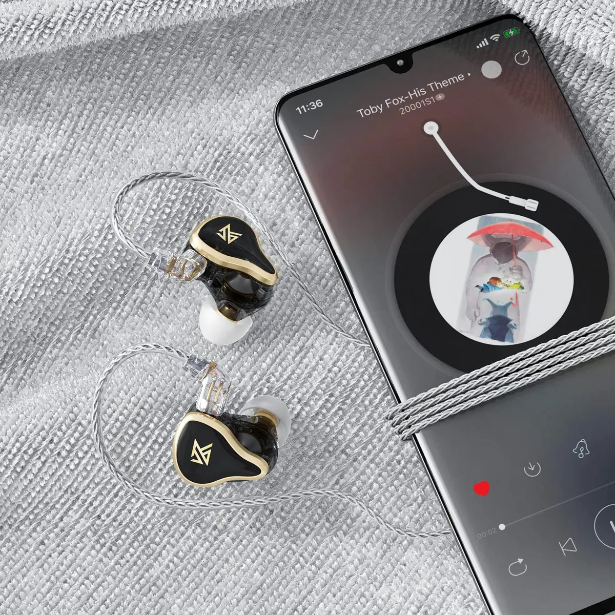 KZ ZAS 7BA+1DD in Ear Monitor for Musicians | 36dB Isolation, Stage - view 4