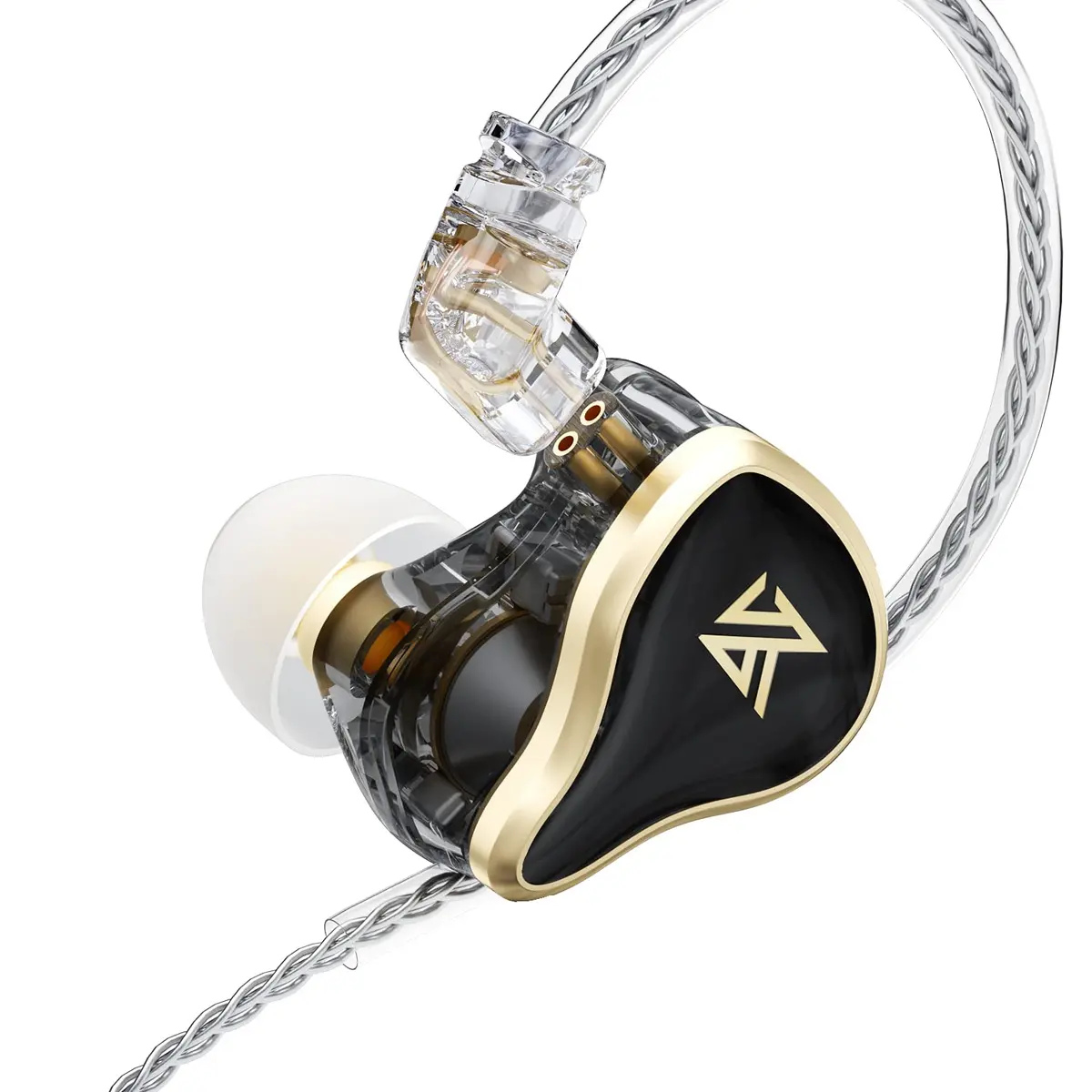KZ ZAS 7BA+1DD in-Ear Monitor Headphone 3.5mm Jack Gaming with Mic | Hybrid Tech, Rich Details, Durable - main product image
