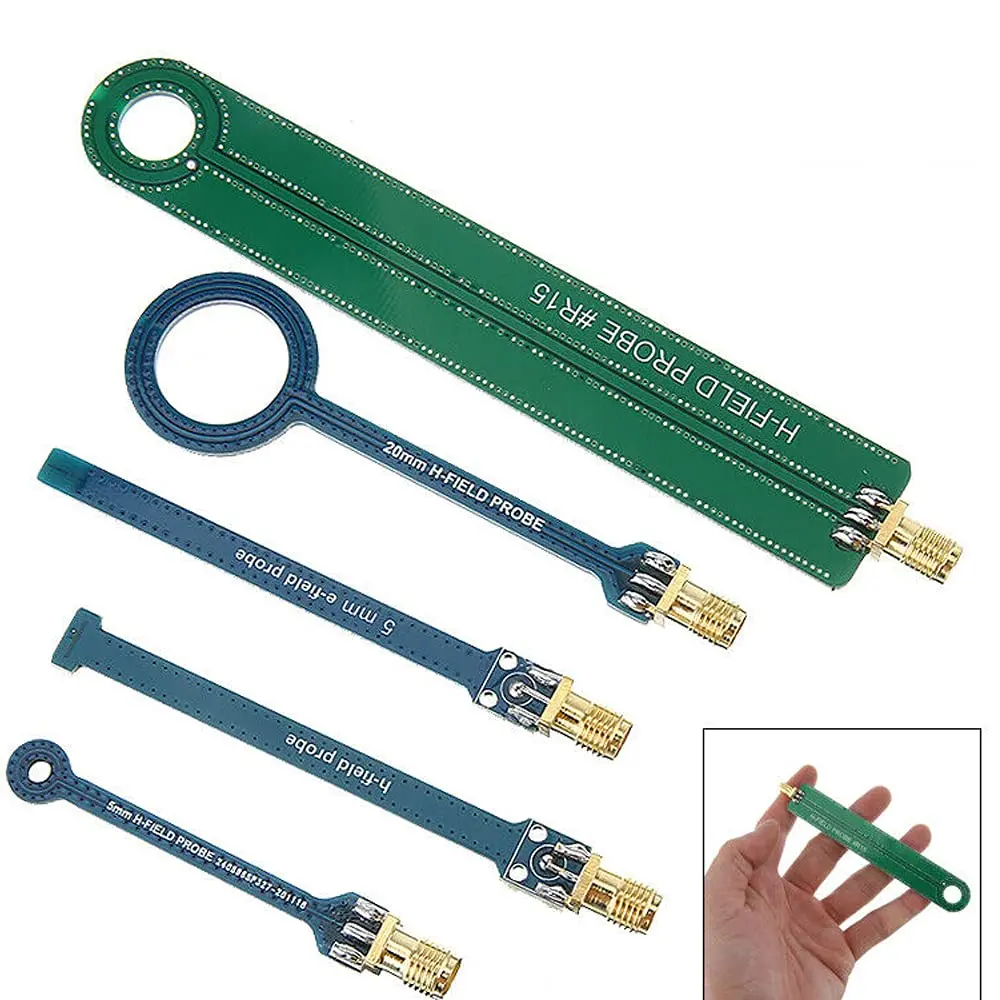 SaiDian EMC EMI Near Field Probe Set 9KHz-3GHz SMA Female Antenna (5 Pcs, Black/Gold) - view 2