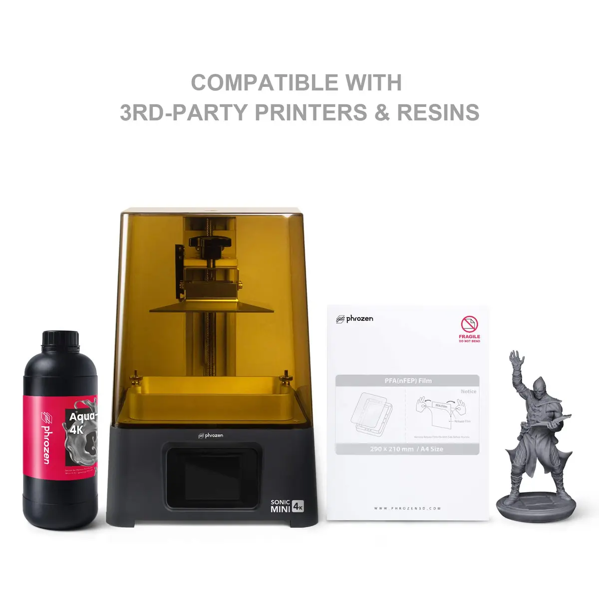 Phrozen PFA (nFEP) Release Film 3 pcs A4 Size 210 X 297mm | 95% UV Transmission for Accurate Prints - view 7