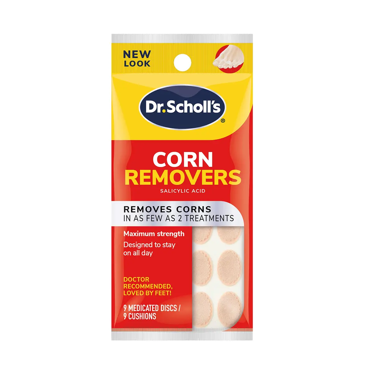 Dr. Scholl's Corn REMOVERS 9 Ct | Fast Corn Removal, Maximum Strength, All Day Stay - main product image
