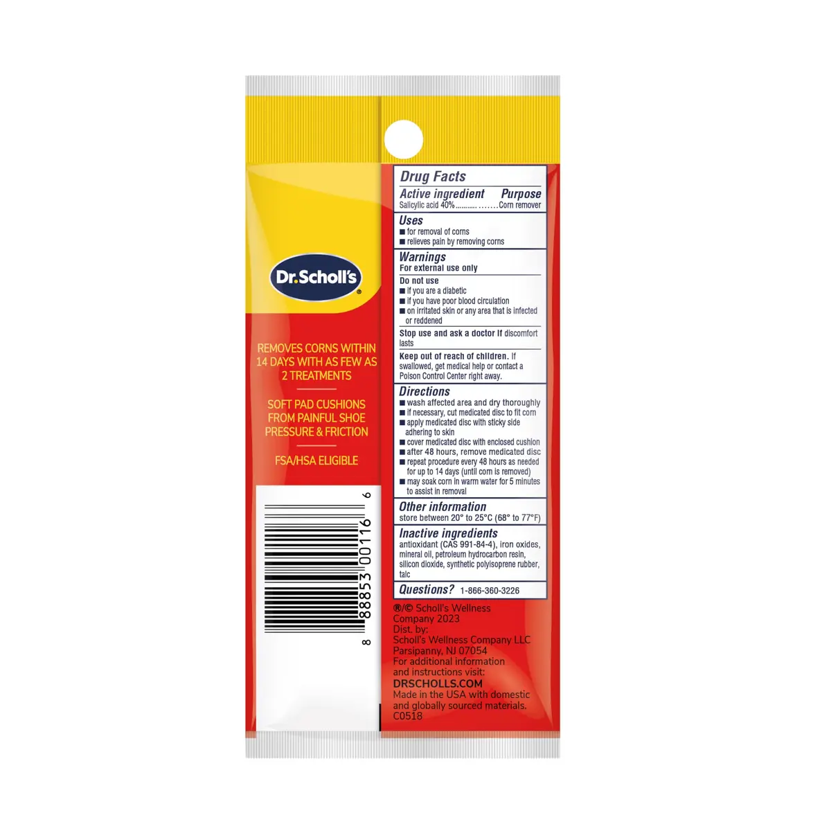 Dr. Scholl's Corn REMOVERS 9 Ct | Fast Corn Removal, Maximum Strength, All Day Stay - view 8
