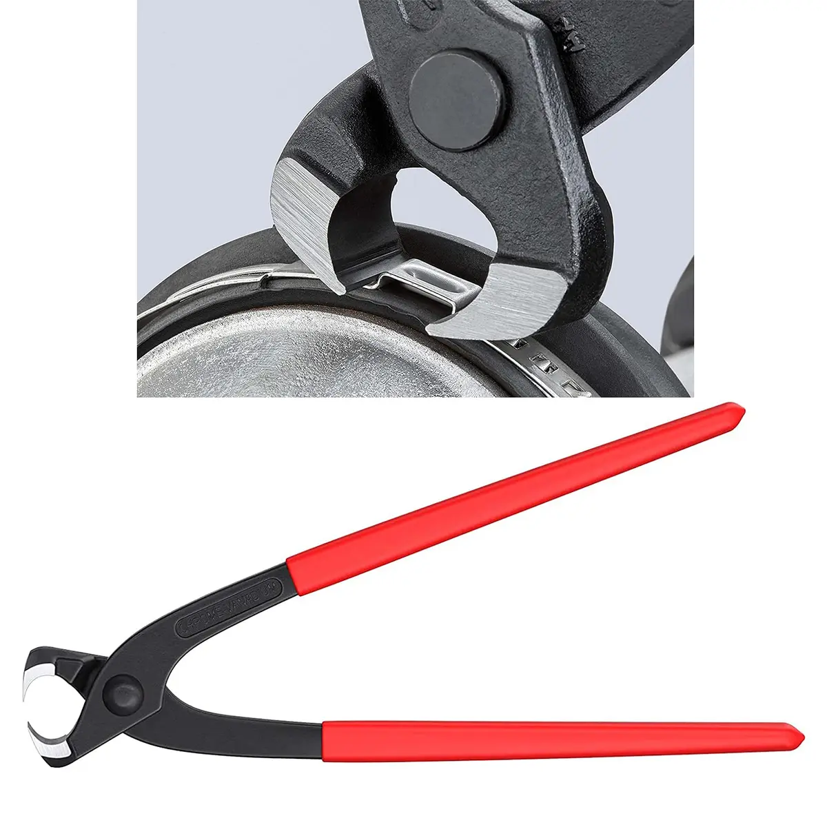 Alfykym 9 inch Ear Clamp Pliers Single Ear Hose Clamps Pincer Crimper Tool 225mm (8.86 inch) | Secures Pipes and Automotive Hoses - view 3