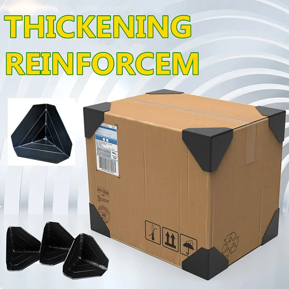 SHKIBY Black Frame Corner Protectors 60mm (2.36in) - 80 Pack | Heavy Duty PP Packaging Guards for Boxes - view 5