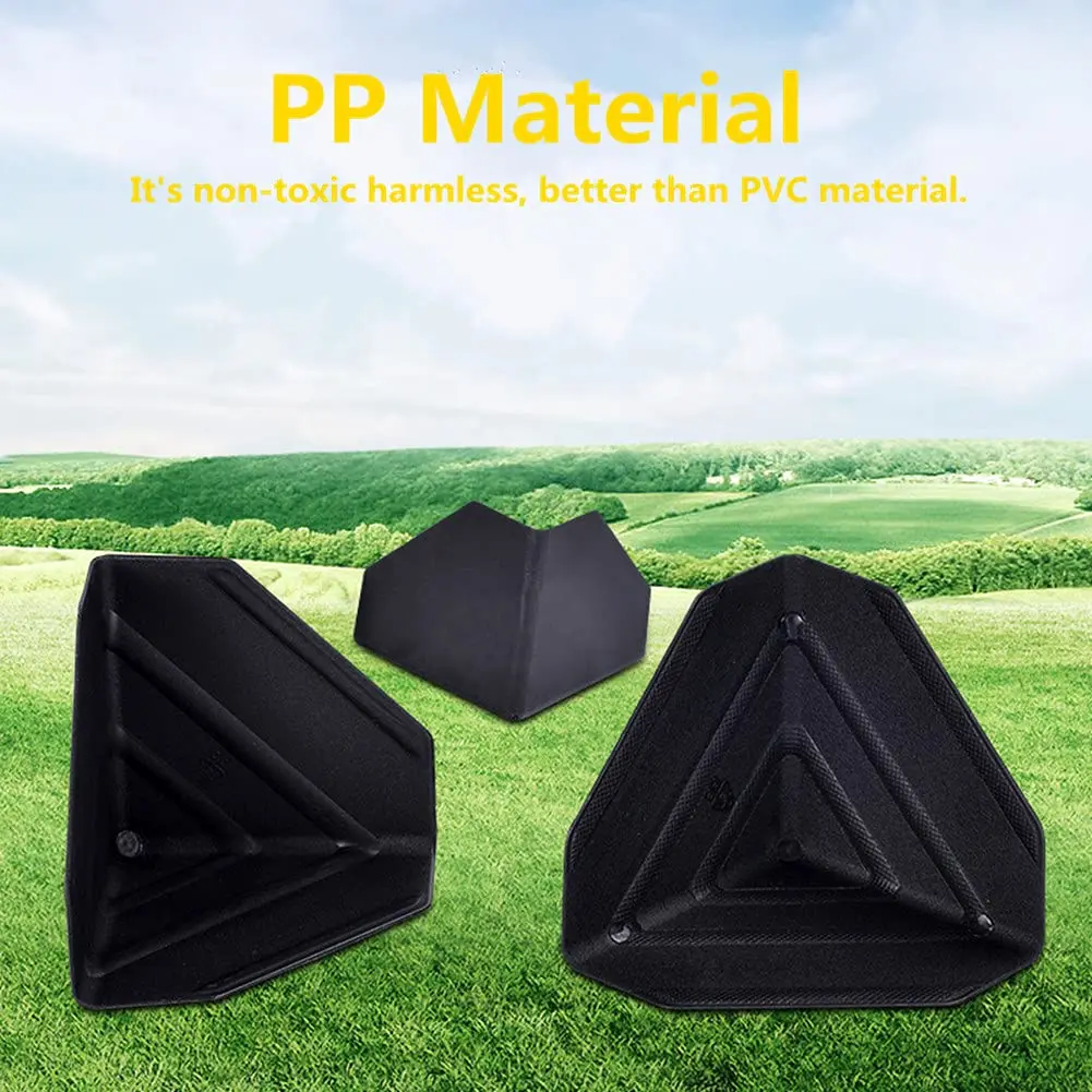 SHKIBY Black Frame Corner Protectors 60mm (2.36in) - 80 Pack | Heavy Duty PP Packaging Guards for Boxes - view 2