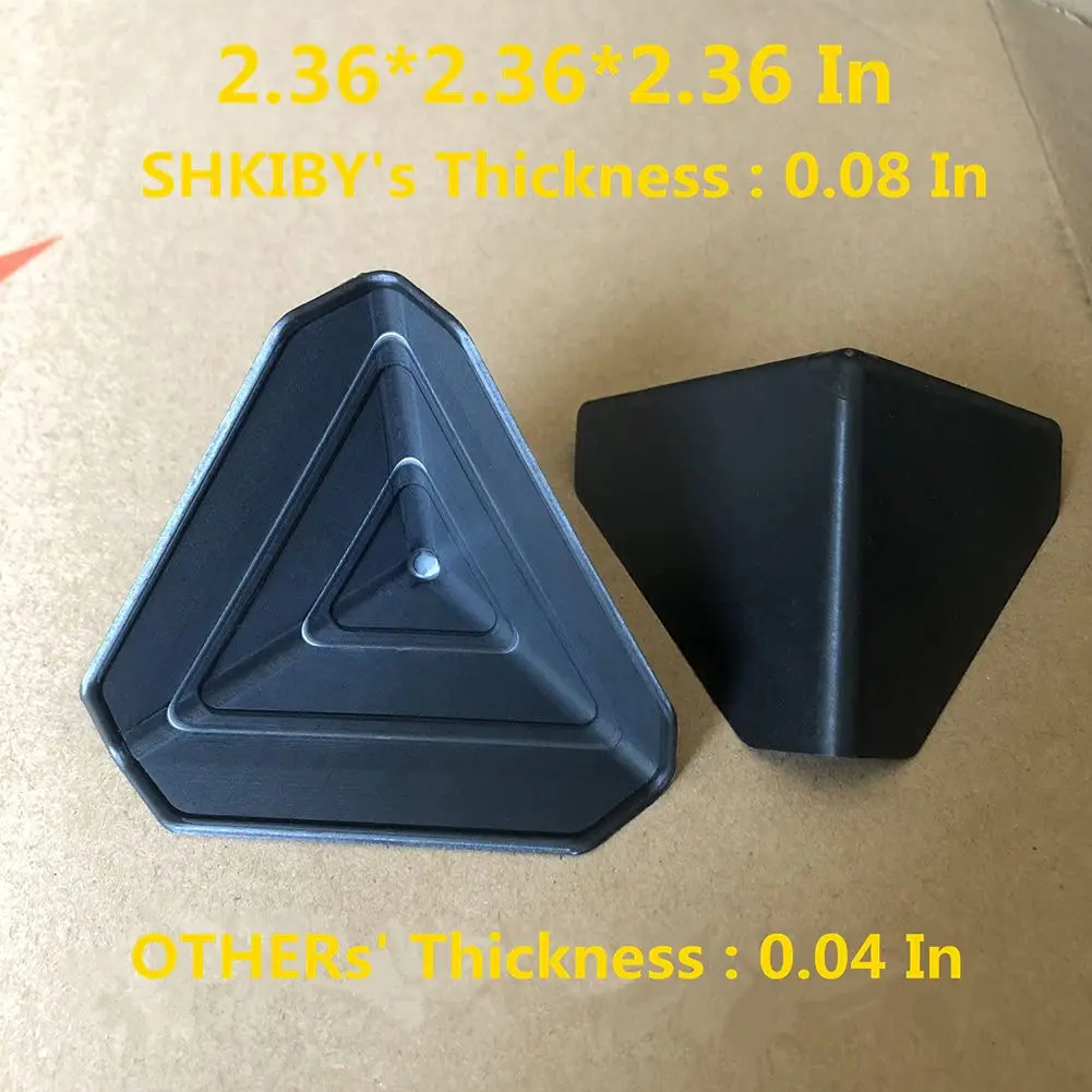 SHKIBY Black Frame Corner Protectors 60mm (2.36in) - 80 Pack | Heavy Duty PP Packaging Guards for Boxes - view 3