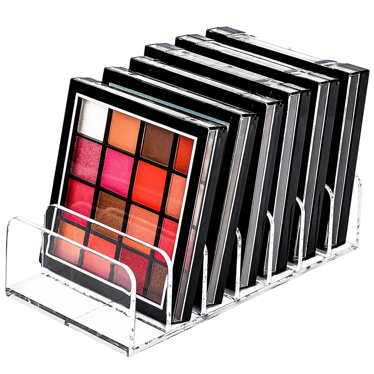 JessLab Eyeshadow Palette Organizer, Acrylic Makeup Storage, Transparent, S - main product image