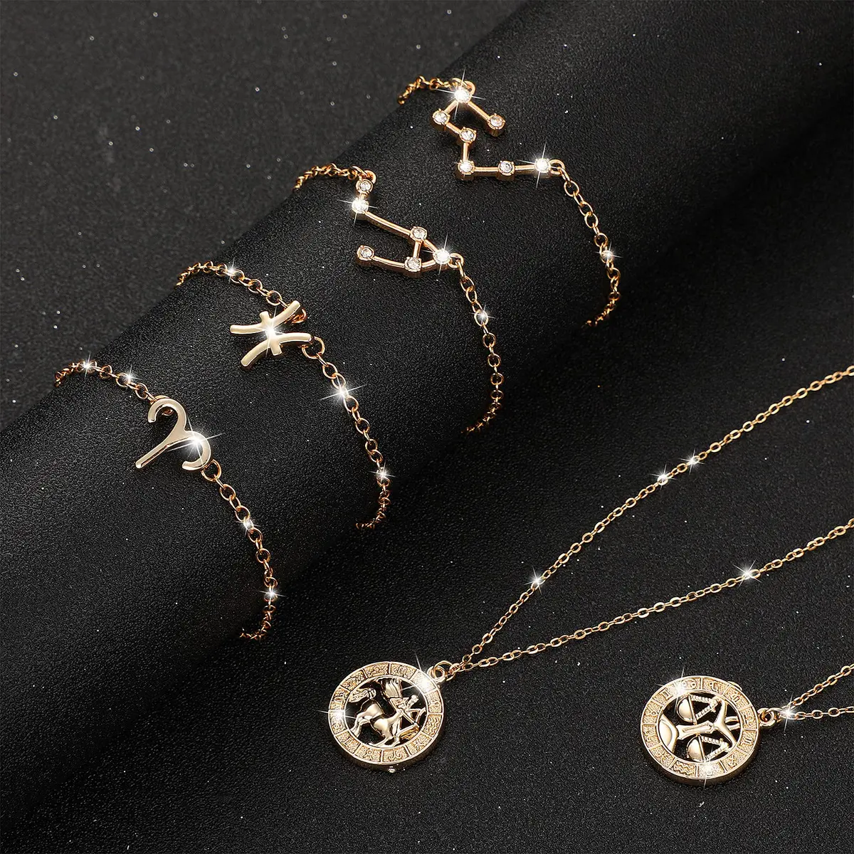 Hicarer Zodiac Charms Set 126 pcs | Jewelry DIY Kit for Indian Creators - view 3