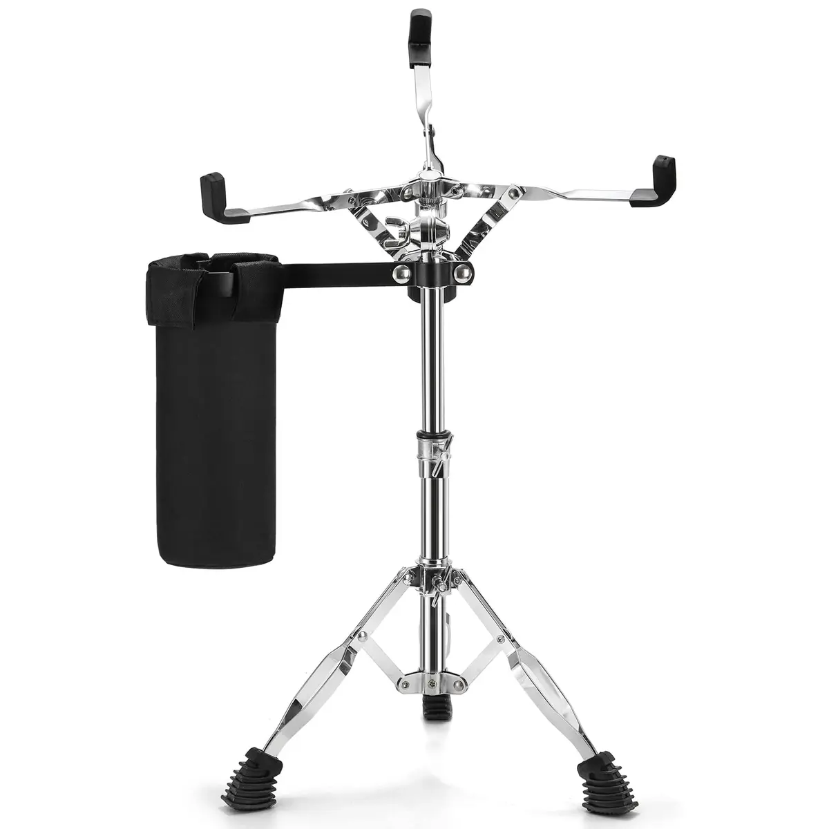 Youeon Snare Drum Stand with Drum Sticks Holder, Adjustable Height 14.5-23 Inches, Double Braced Tripod, Lightweight, Silver - main product image