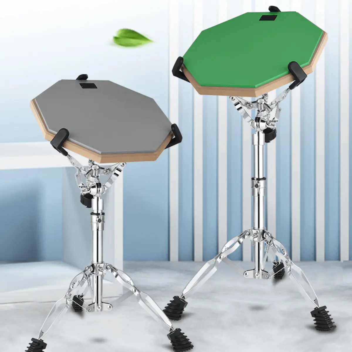 Youeon Snare Drum Stand with Drum Sticks Holder, Adjustable Height 14.5-23 Inches, Double Braced Tripod, Lightweight, Silver - view 8