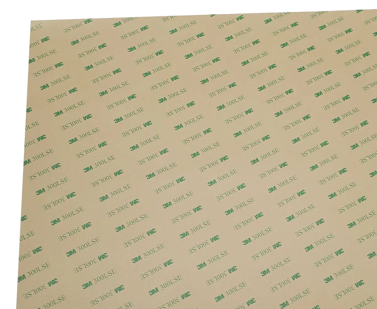 3M 9474LE 300LSE Double-Sided Adhesive Transfer Tape 30 Sheets 30.5cm x 30.5cm (12" x 12") | Attaches Digitizers, Bonds Low Surface Energy Plastics - main product image