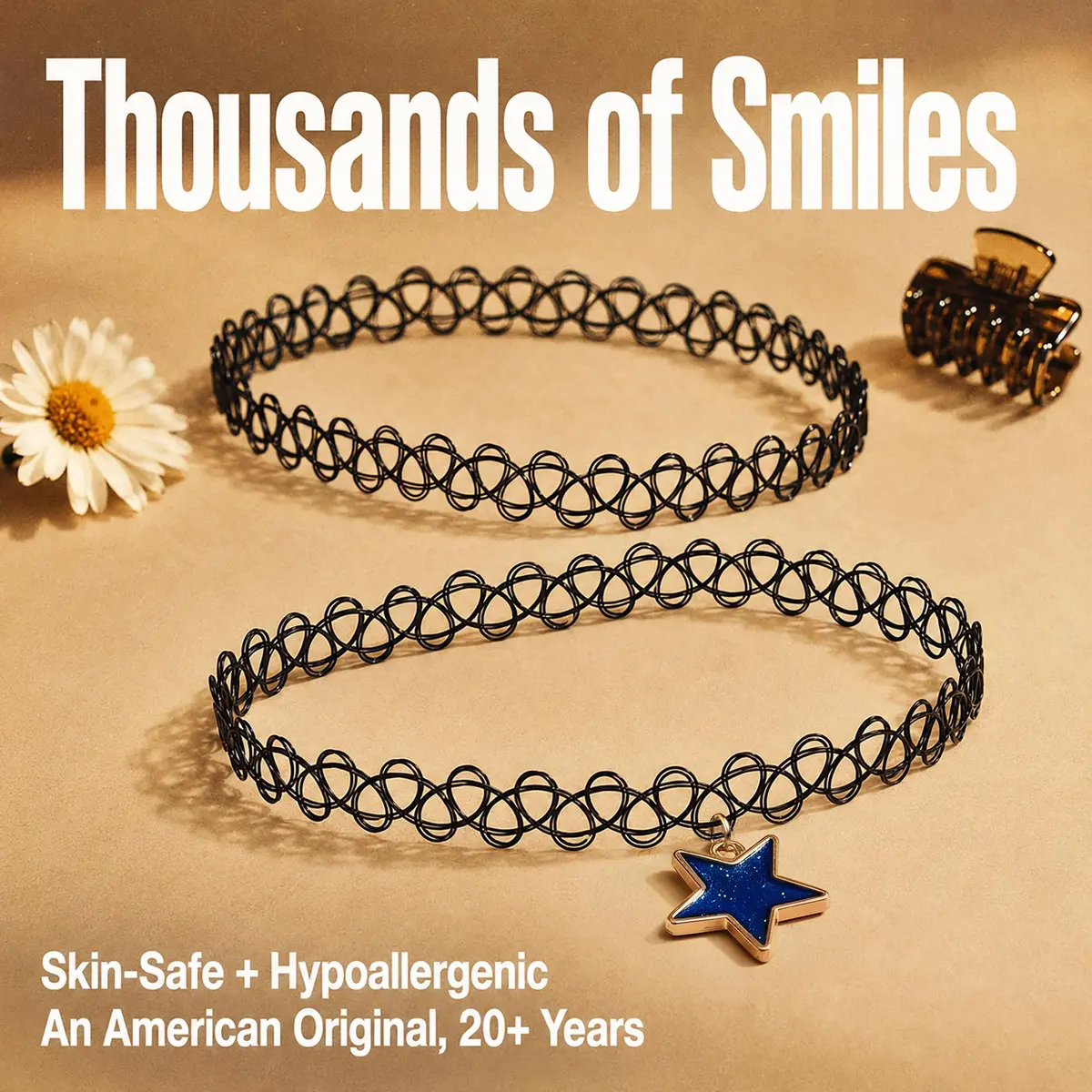 BodyJ4You 2PC 90s Choker Necklace for Women - Shooting Star Y2K Charm | Retro 90s Y2K Fashion Accessory - view 8