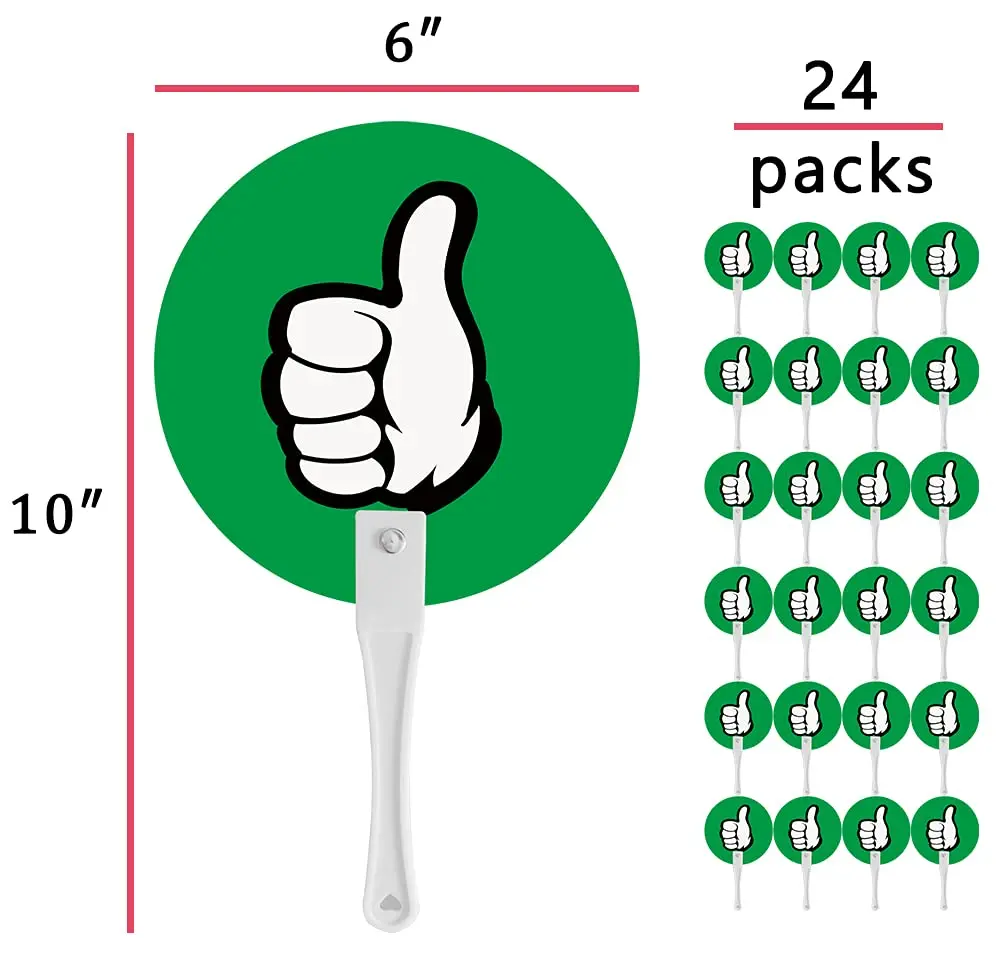 Magopera Thumbs Up/Thumbs Down Paddles 24 Packs | Classroom Voting Signs for Teacher-Student Interaction - view 5