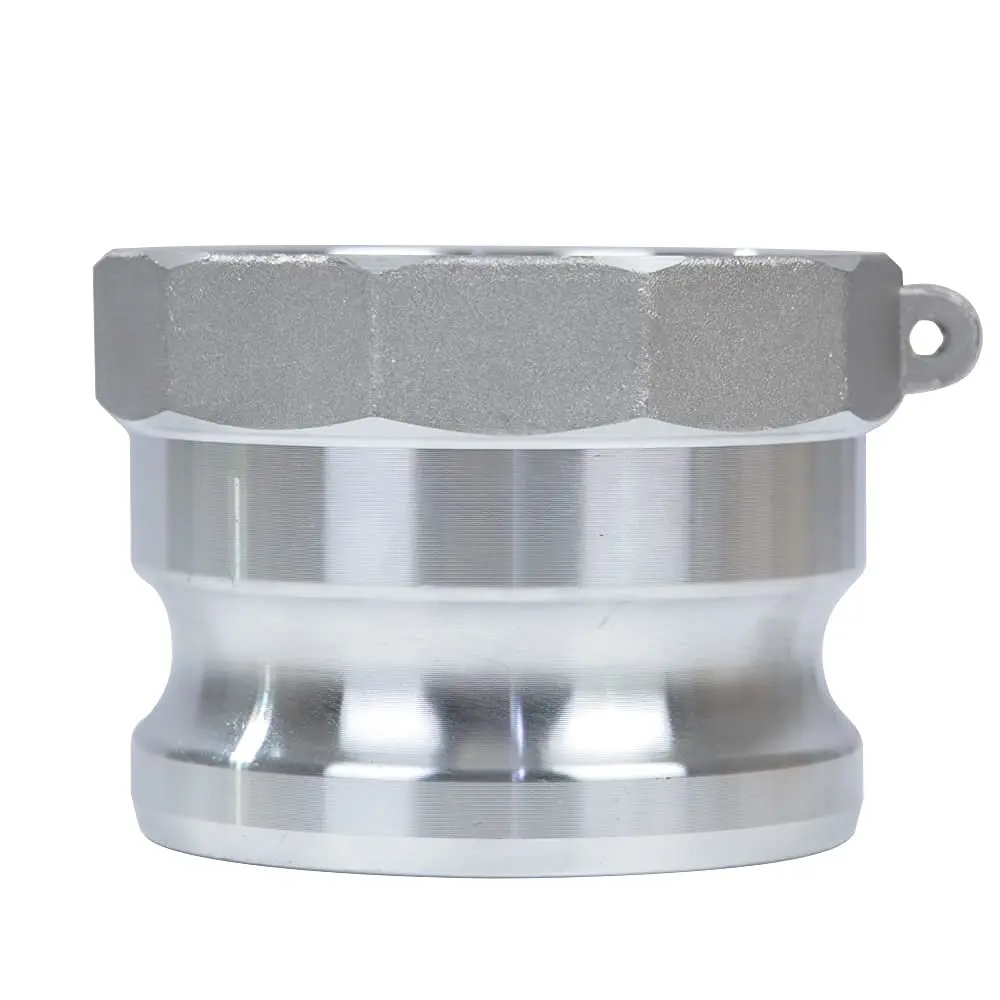 Quafwia 3 inch (7.62 cm) Aluminum Cam Lock Fittings Type A Male NPT x Female Thread (2-Pack) | Standard AA59326 Quick Disconnect Couplers - view 6
