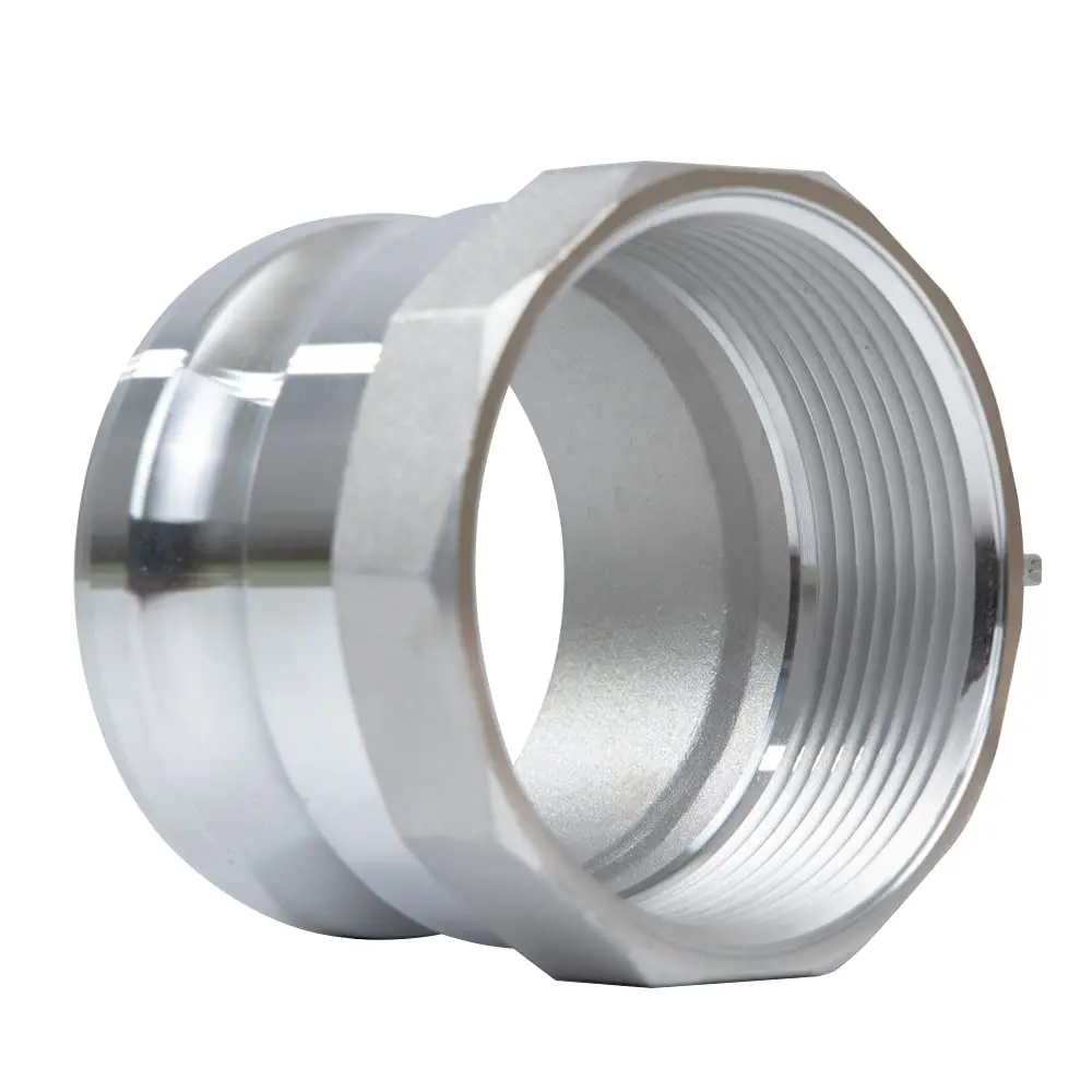 Quafwia 3 inch (7.62 cm) Aluminum Cam Lock Fittings Type A Male NPT x Female Thread (2-Pack) | Standard AA59326 Quick Disconnect Couplers - view 3
