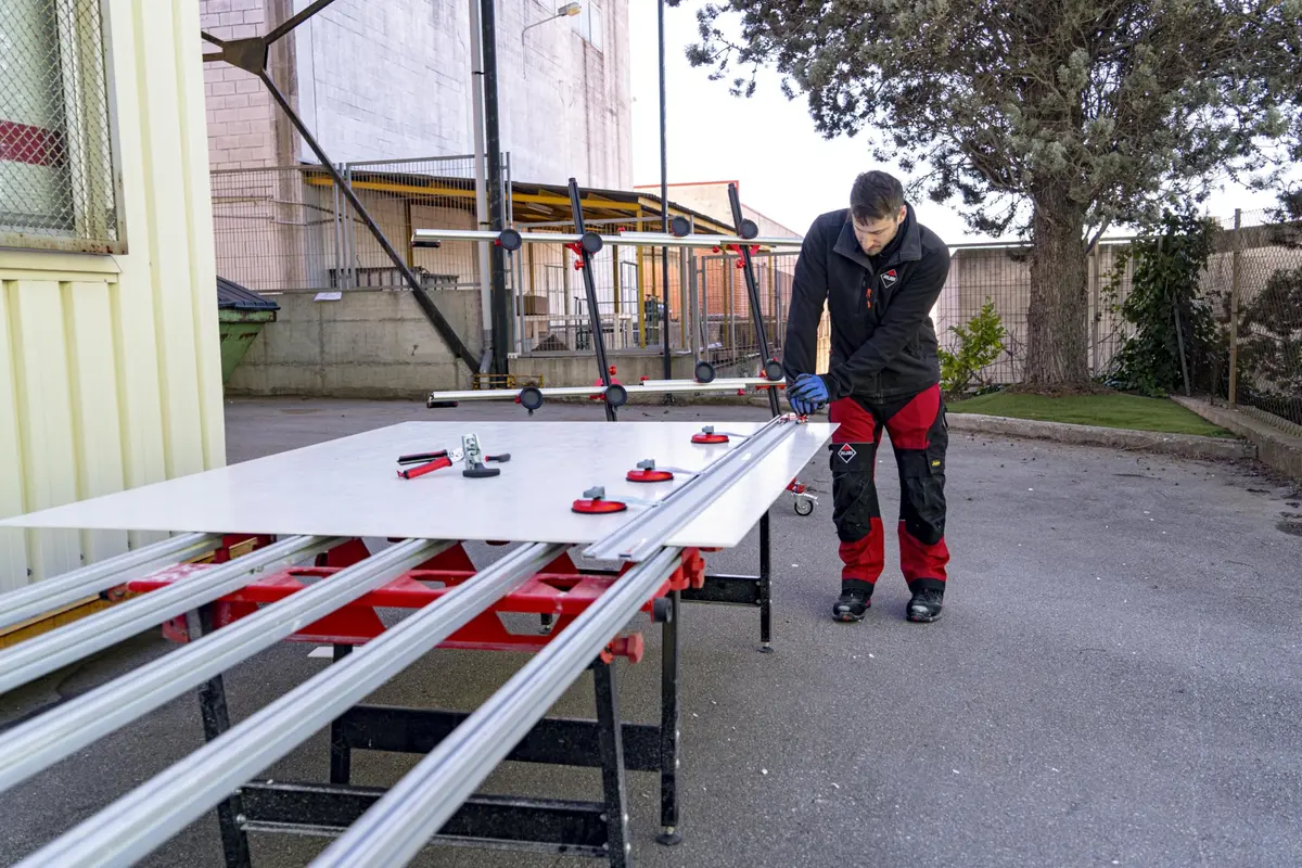 RUBI Slim Cutter Plus | Manual Tile Cutting System for Large Porcelain Sheets | Suitable for 10ft x 3ft & 1/8''-3/8'' Thickness - view 2