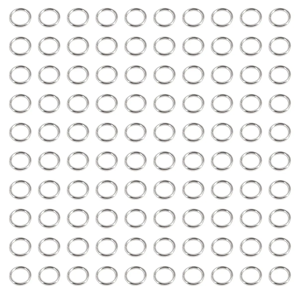 Uniclife 6 mm Silver Jump Rings 1000 PCS | Jewelry Making Open Loops for DIY Crafts - main product image