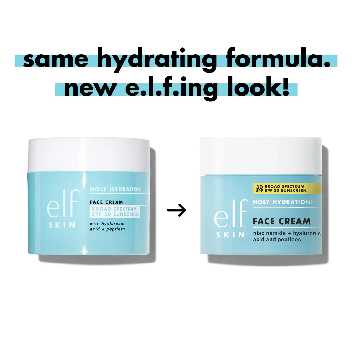 e.l.f. SKIN Holy Hydration! Face Cream SPF 30 50ml (1.7 Fl Oz) | Broad Spectrum Daily Moisturizer with Hyaluronic Acid & Niacinamide - view 4