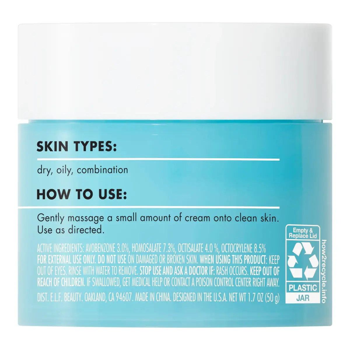 e.l.f. SKIN Holy Hydration! Face Cream SPF 30 50ml (1.7 Fl Oz) | Broad Spectrum Daily Moisturizer with Hyaluronic Acid & Niacinamide - view 5