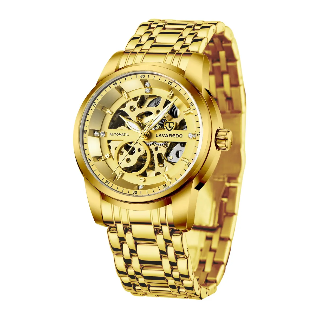 A ALPS Men's Skeleton Luxury Mechanical Watch 40mm (1.57 inches) | Automatic Self-Winding with Roman Numerals - main product image
