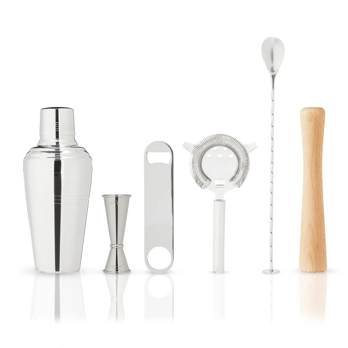 Viski Travel Bartender Kit 6pc Set | Portable Cocktail Mixing Essentials for On-the-Go Mixology - view 5