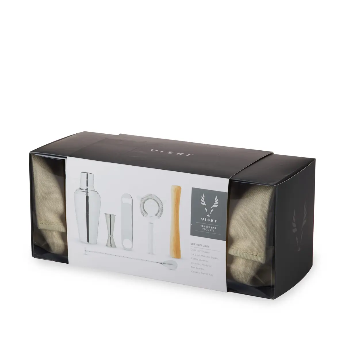 Viski Travel Bartender Kit 6pc Set | Portable Cocktail Mixing Essentials for On-the-Go Mixology - view 8