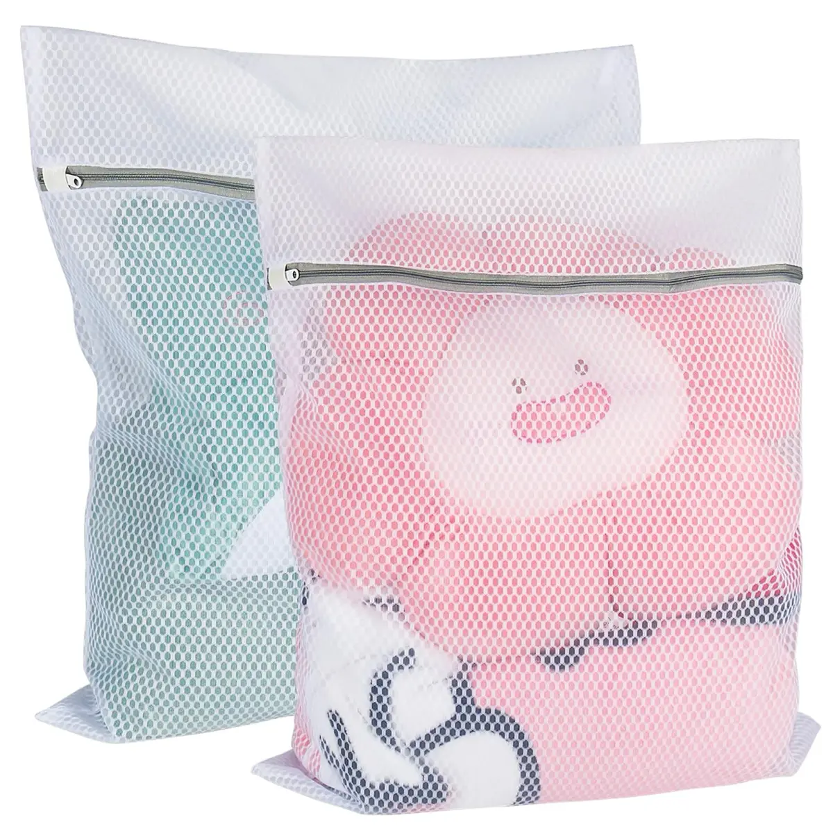 Vivifying XL Large Mesh Laundry Bags 2 Pack 20 x 24 Inches | Honeycomb Mesh Wash Bags for Delicates, Sweaters, Blankets (White) - main product image