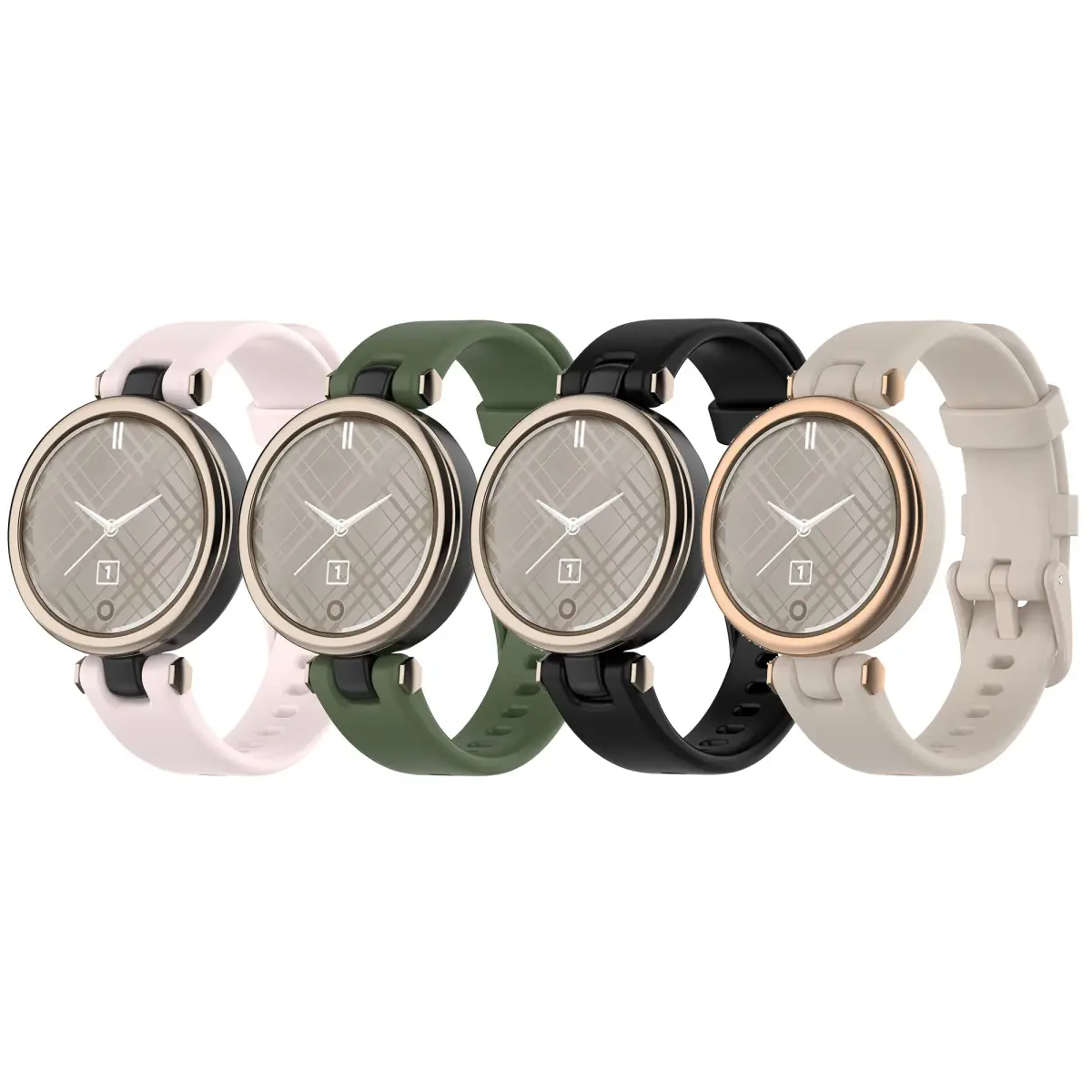 Bangyee Silicone Watch Band for Garmin Lily Smartwatch | 4-Pack, Adjustable, Swim-Ready | Fits 5.5-8.7 inch Wrists - main product image