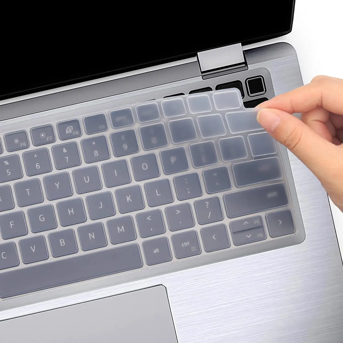 MUBUY-GOL Keyboard Cover for Dell Latitude 14" 7410 7420 7430 7440 7450, Latitude 5440 5430 5431 5420 3440 14", Latitude 7520 15.6" | Clear Silicone - view 5