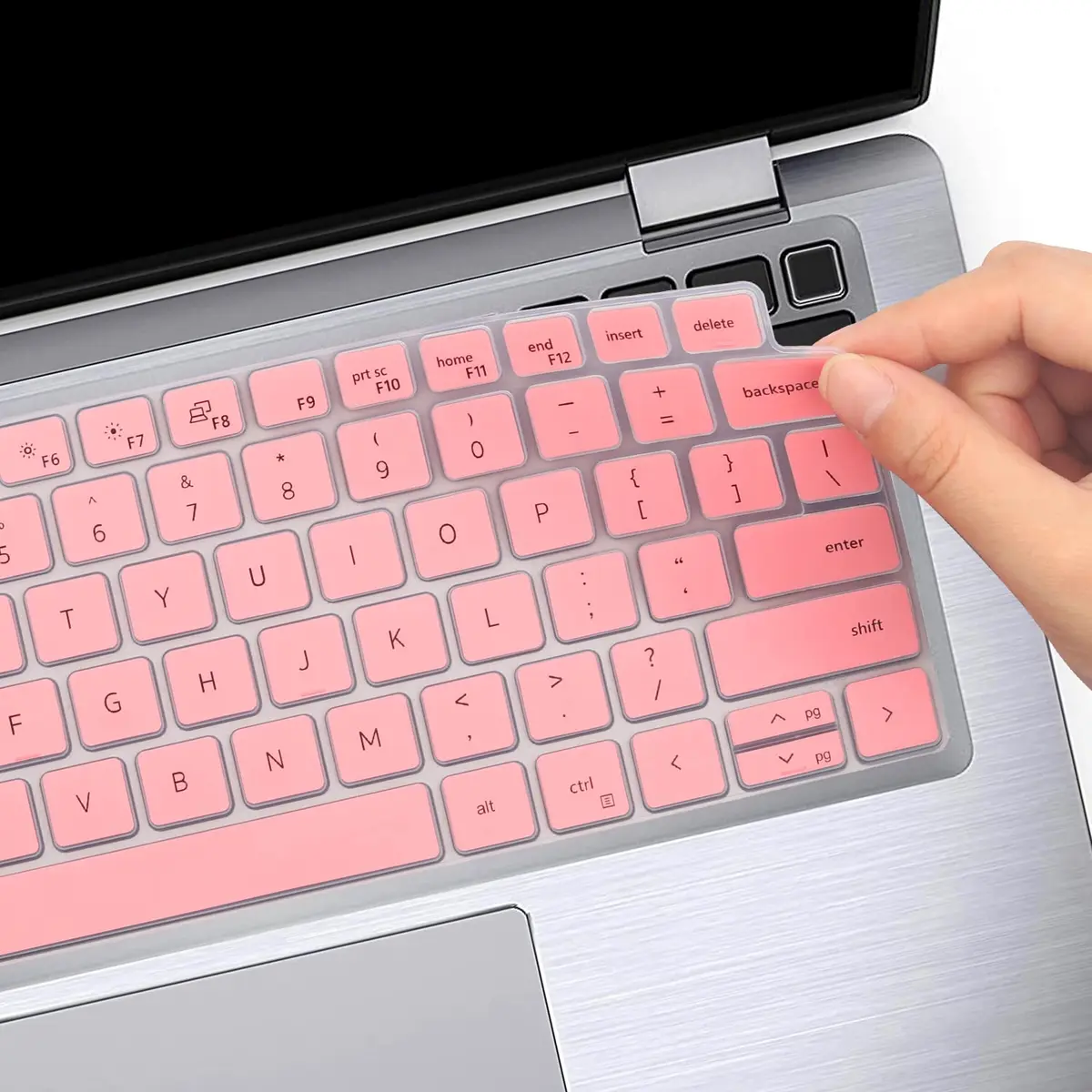 MUBUY-GOL Keyboard Cover Skin for Dell Latitude 14" Pink | Durable Silicone Keyboard Protector - view 5