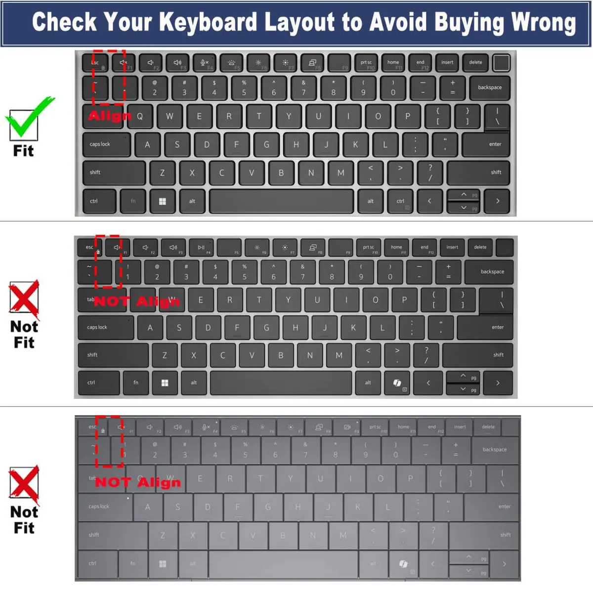 MUBUY-GOL Keyboard Cover Skin for Dell Latitude 14" Pink | Durable Silicone Keyboard Protector - view 2