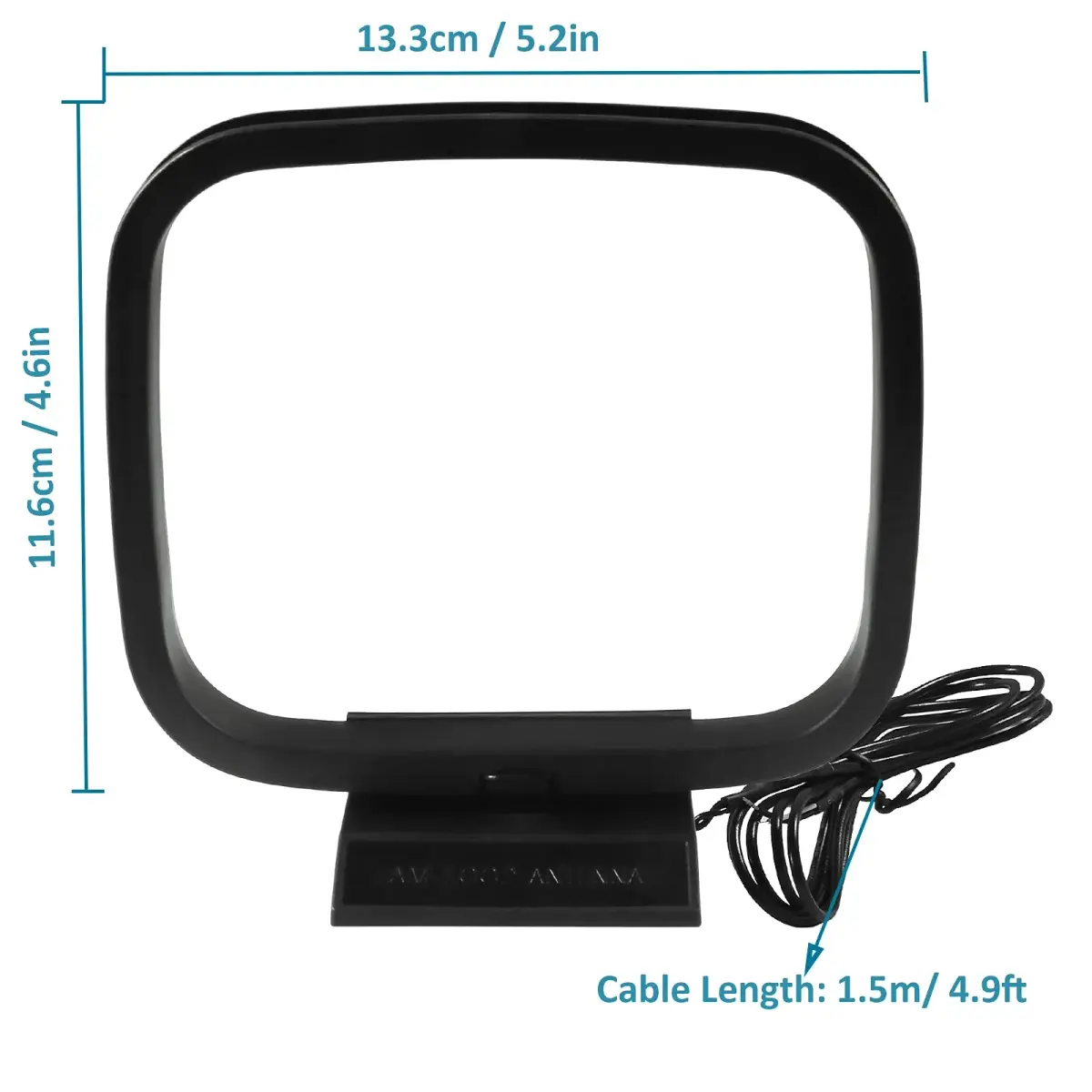AEDIKO AM Loop Antenna 11.9cm (4.6in) | Improves AM Signal Stability for Home Stereo Receivers - view 2